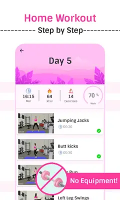 Home Workout  Splits In 30days android App screenshot 4