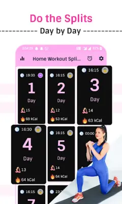 Home Workout  Splits In 30days android App screenshot 5